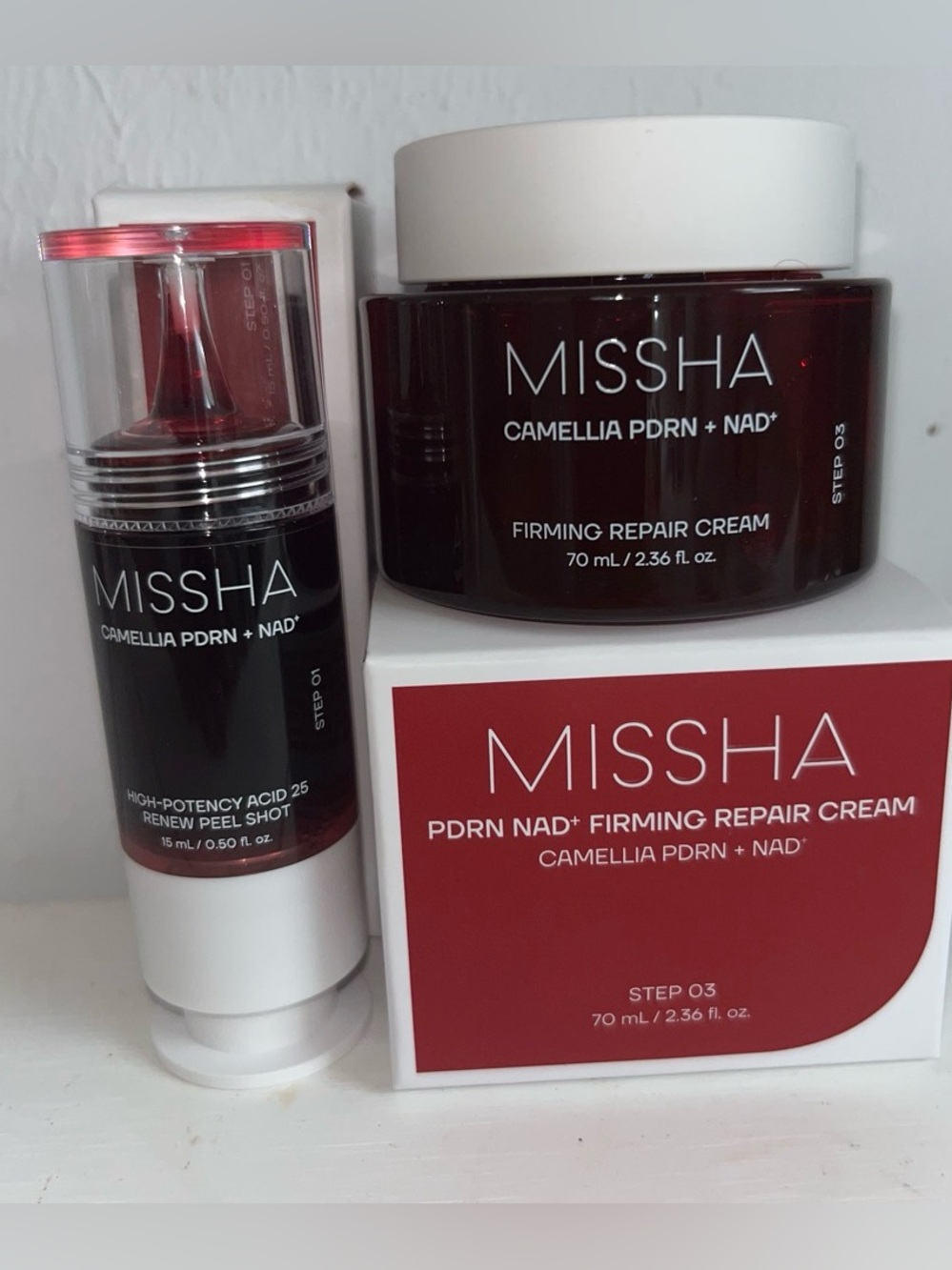 MISSHA Camellia PDRN + NAD Firming Repair Cream — Red